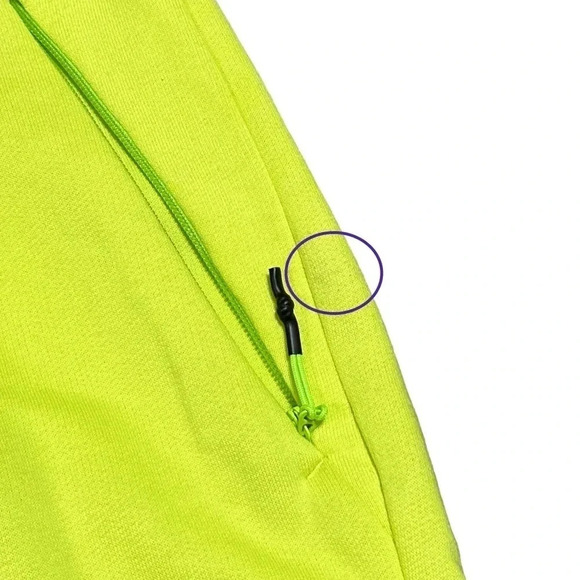 RLX Ralph  Lauren Magic Fleece Neon Yellow Sweat Shorts Mens Small - Picture 7 of 11